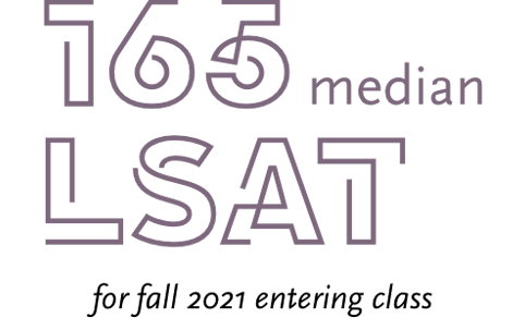 165-v2 165 median LSAT for fall 2021 entering class