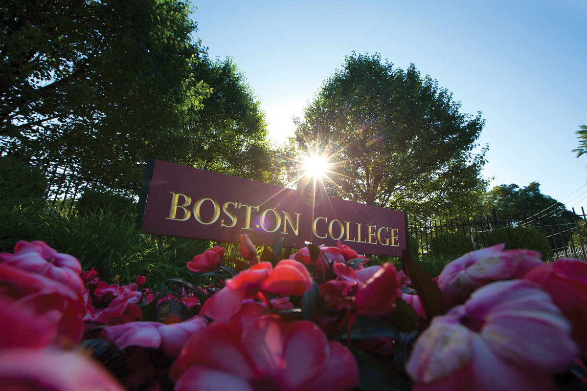 Boston College Sign